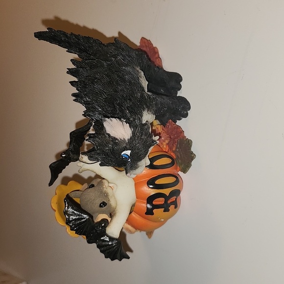 Charming Tails "Don't Be A Scaredy Cat Have Fun" 2007 Fitz & Floyd Halloween Fig - Picture 6 of 15